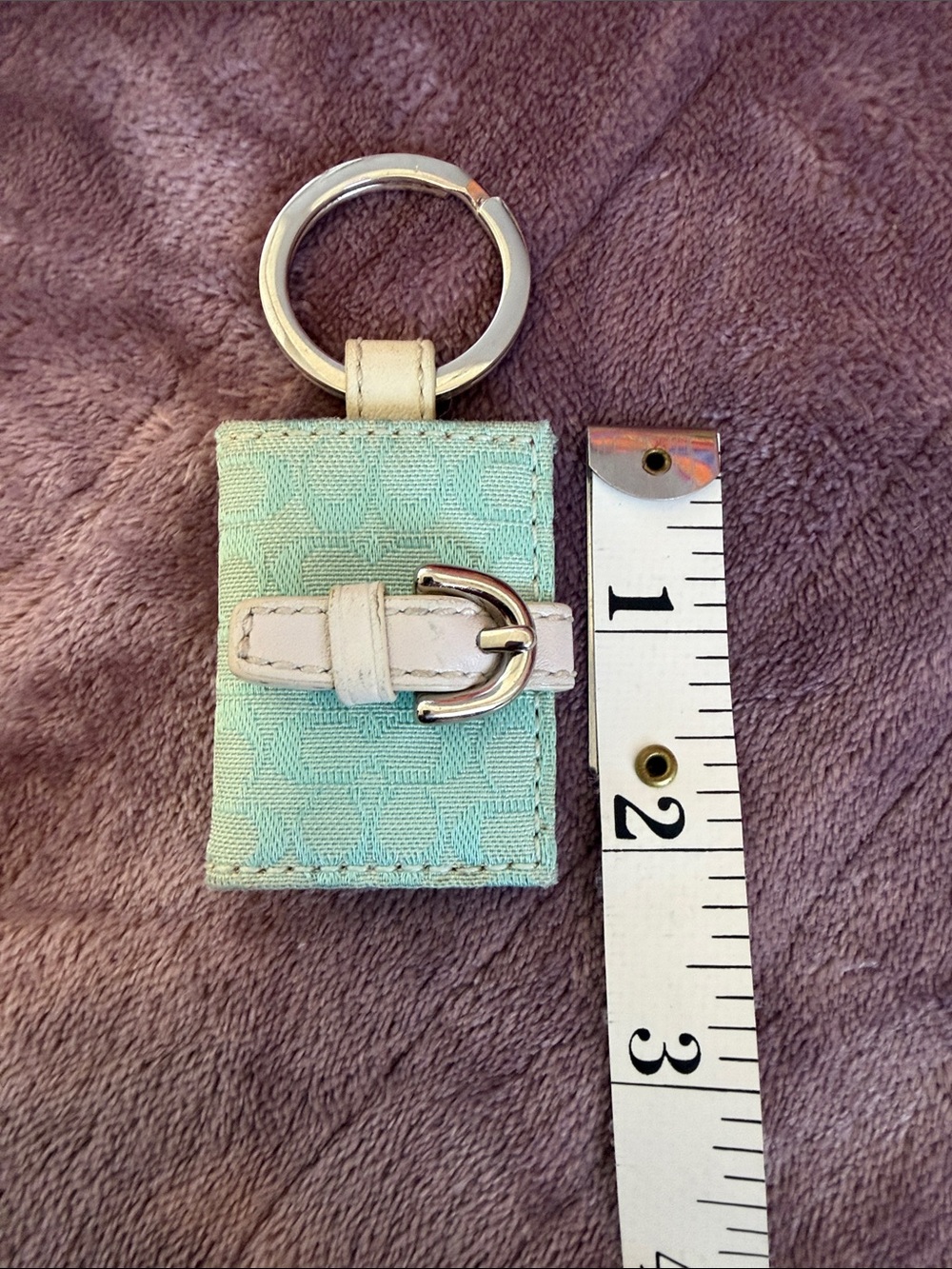 Coach Signature Mini Photo Frame Keychain - Picture 4 of 13